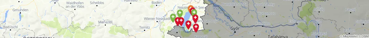 Kartenansicht für Apotheken-Notdienste in der Nähe von Illmitz (Neusiedl am See, Burgenland)